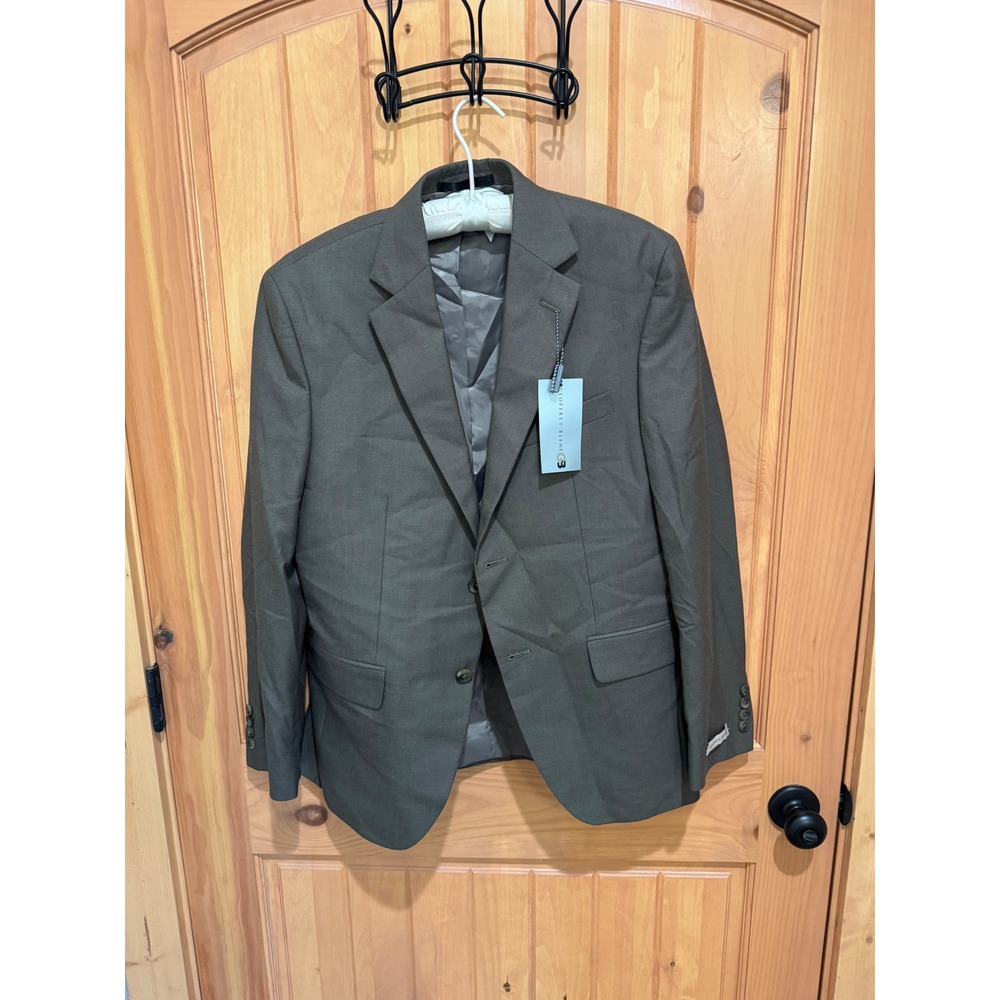 Geoffrey Beene Mens Suit Jacket Blazer Taupe Brown 38S J0013 New‎